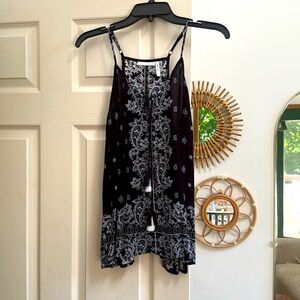 LUQ Bohemian paisley print tank / top / blouse from Stitch Fix